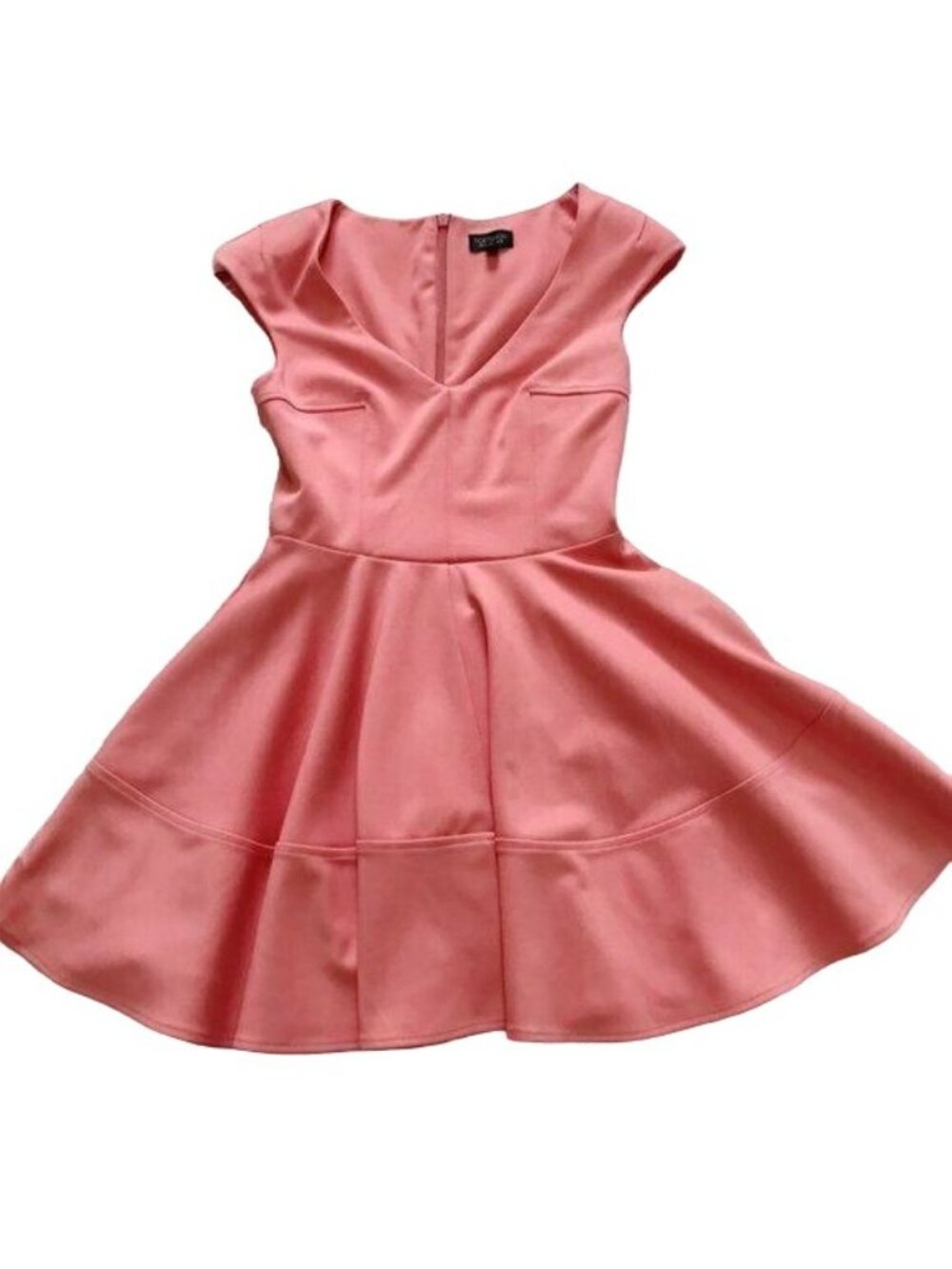 Topshop pink V front Skater Dress, Size 6